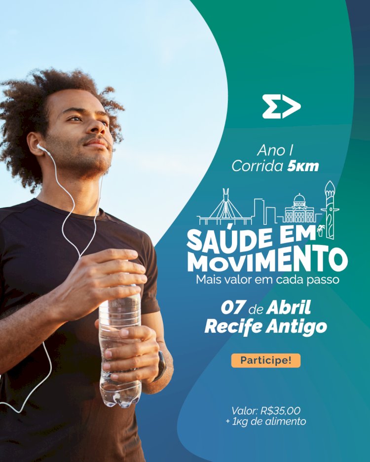 Corrida solidária nas ruas do Recife vai movimentar Dia Mundial da Saúde