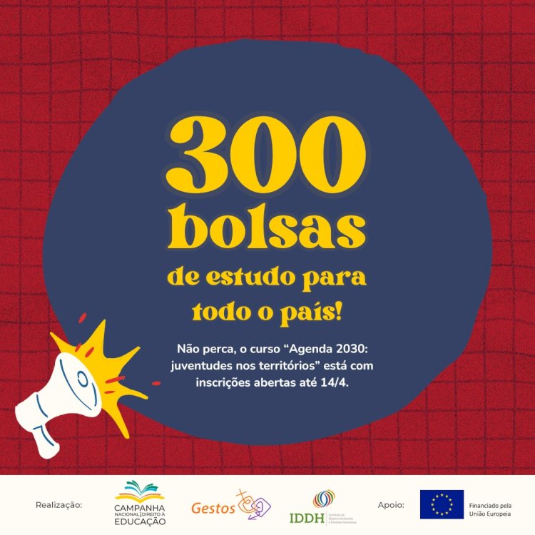 Inscrições abertas para 300 bolsas que serão oferecidas em novo curso “Agenda 2030: juventudes nos territórios”