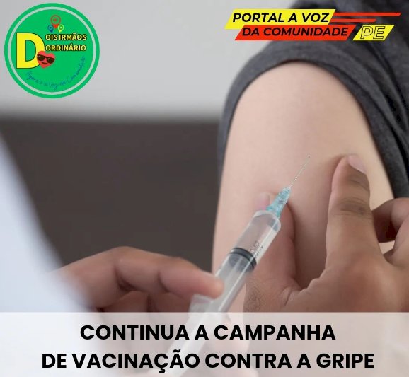 Brasil continua com campanha de vacinação contra gripe influenza e população deve se proteger antes do inverno