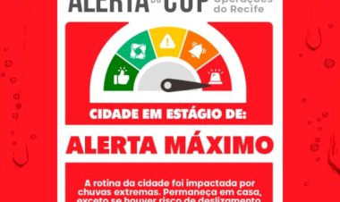 Alerta máximo renovado em Recife: Escolas, universidades e serviços não essenciais não estão funcionando nesta quinta-feira (6)